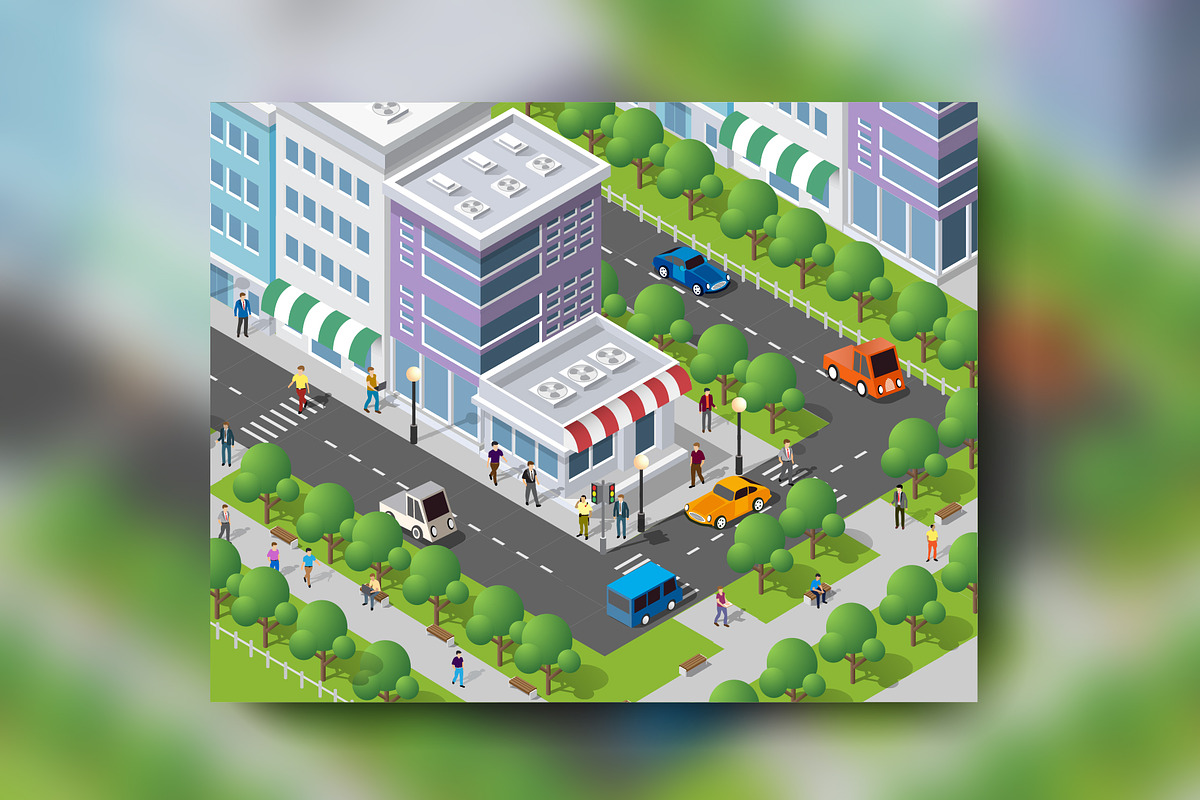 People walking around the city, a Person Illustration by AlexZeL (Photo 1 of 7)