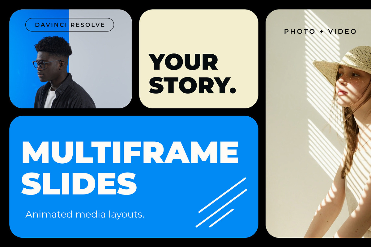 MultiFrame Slides - DaVinci Resolve, a Presentation Template by iamkoltunov (Photo 2 of 5)
