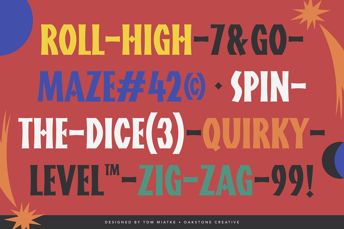 Tangram – Mid-Century Display Font, a Sans Serif Font by OakstoneCreative (Photo 5 of 11)