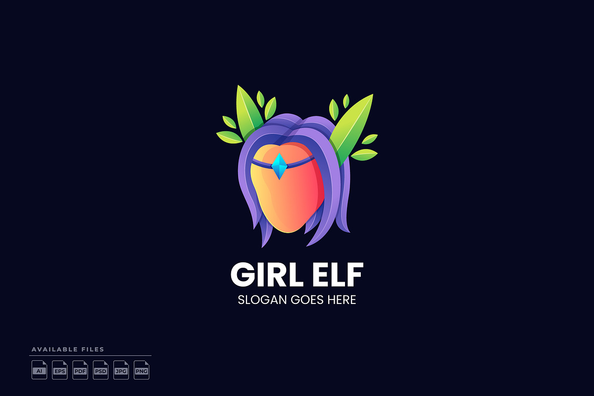 Elf Gradient Colorful Logo, a Branding & Logo Template by Zeer Graphic