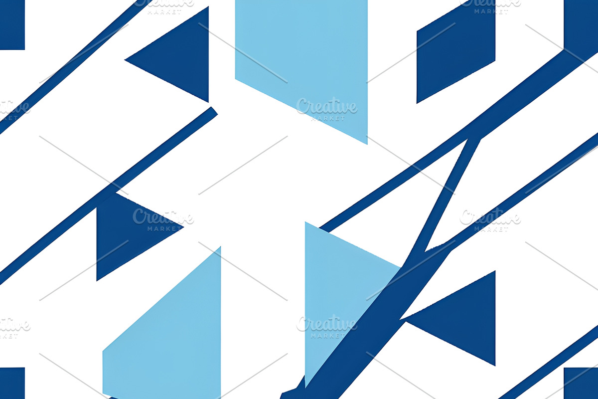 4 Blue and white abstract shapes, an Abstract Photo by ComfortQ (Photo 3 of 4)