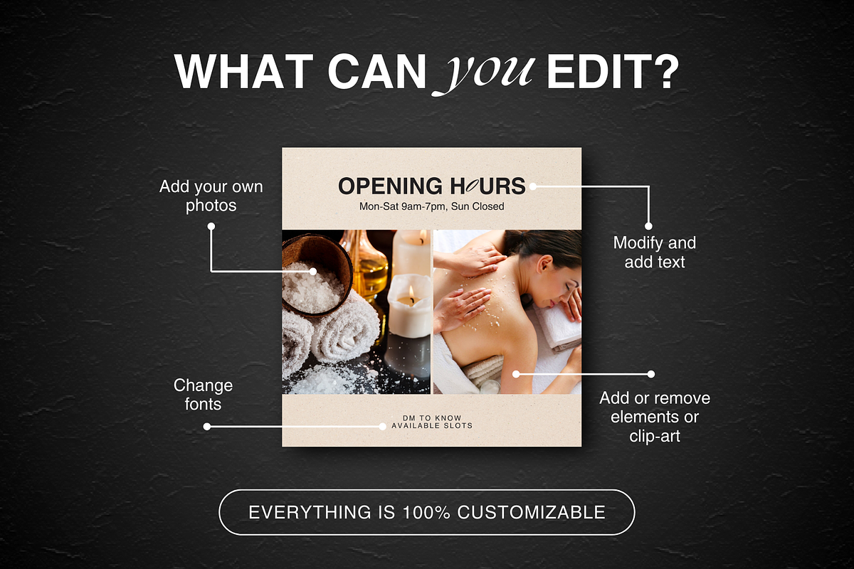 Massage Therapy Templates Instagram, a Social Media Template by DesignsbyMariaStudio (Photo 6 of 10)