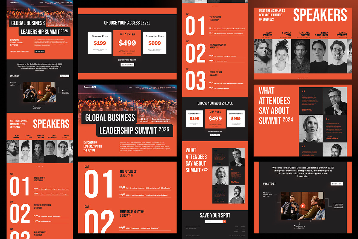 Business Conference Landing Page, a Landing Page Template by Dirtytemp Studio (Photo 5 of 6)
