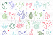 Cactus Photoshop Brushes, a Brush Add-On by PinkPueblo