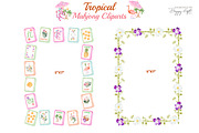Tropical Mahjong illustrations, a Decorative Illustration by TheHappyGiftArt (Thumbnail 3 of 8)