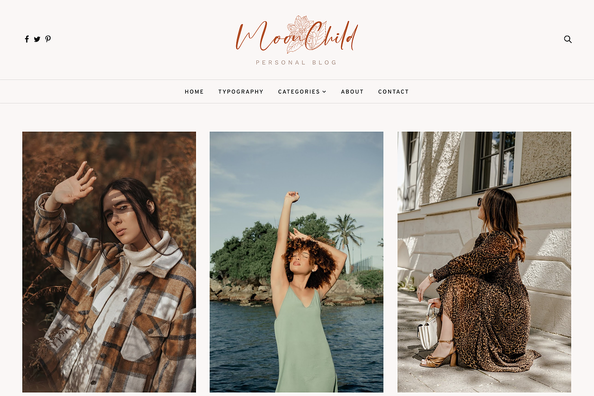 Fashion Blogger Template - MoonChild, a Websites & App Template by ThemeShine (Photo 2 of 4)