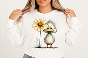 Quirky Spring Duck Clipart Png, an Illustration by Craft Nest (Thumbnail 7 of 11)