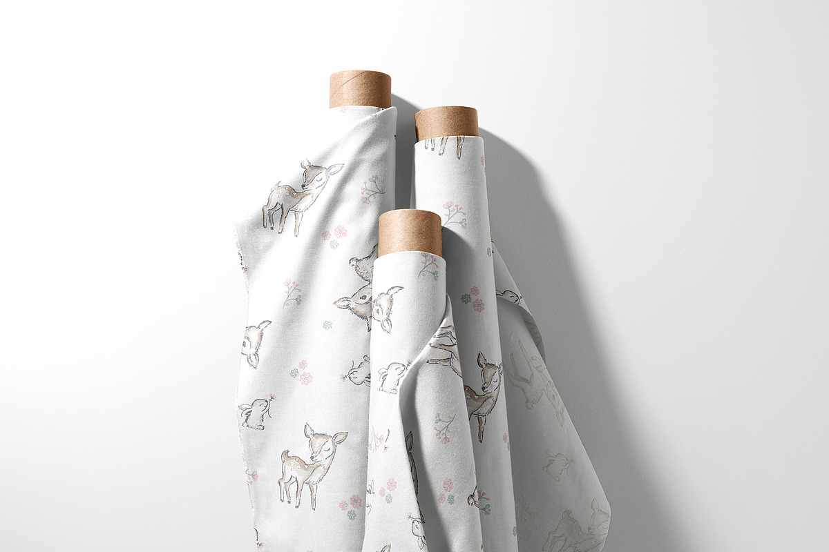 Cute Baby Deer & Bunny Pattern, a Pattern Graphic by StudioGlouna (Photo 4 of 5)