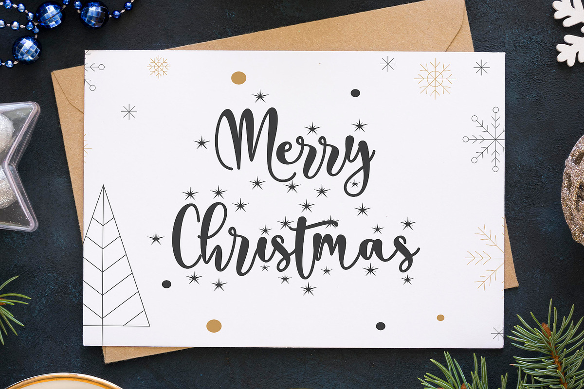 Christmas glamour, a Script Font by Letterara (Photo 2 of 9)
