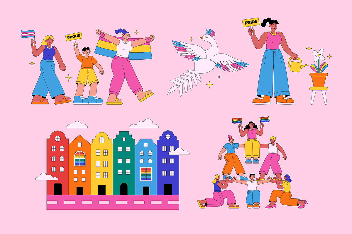 LGBT Pride Illustration, an Object Illustration by DesignerCandies (Photo 3 of 6)