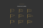 Vintage Flags Vector, a Branding & Logo Template by Uncle Wiel (Thumbnail 6 of 6)