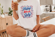 Happy 4th of July Sublimation PNG, a Seasonal Illustration by Canvas Craft (Thumbnail 3 of 6)
