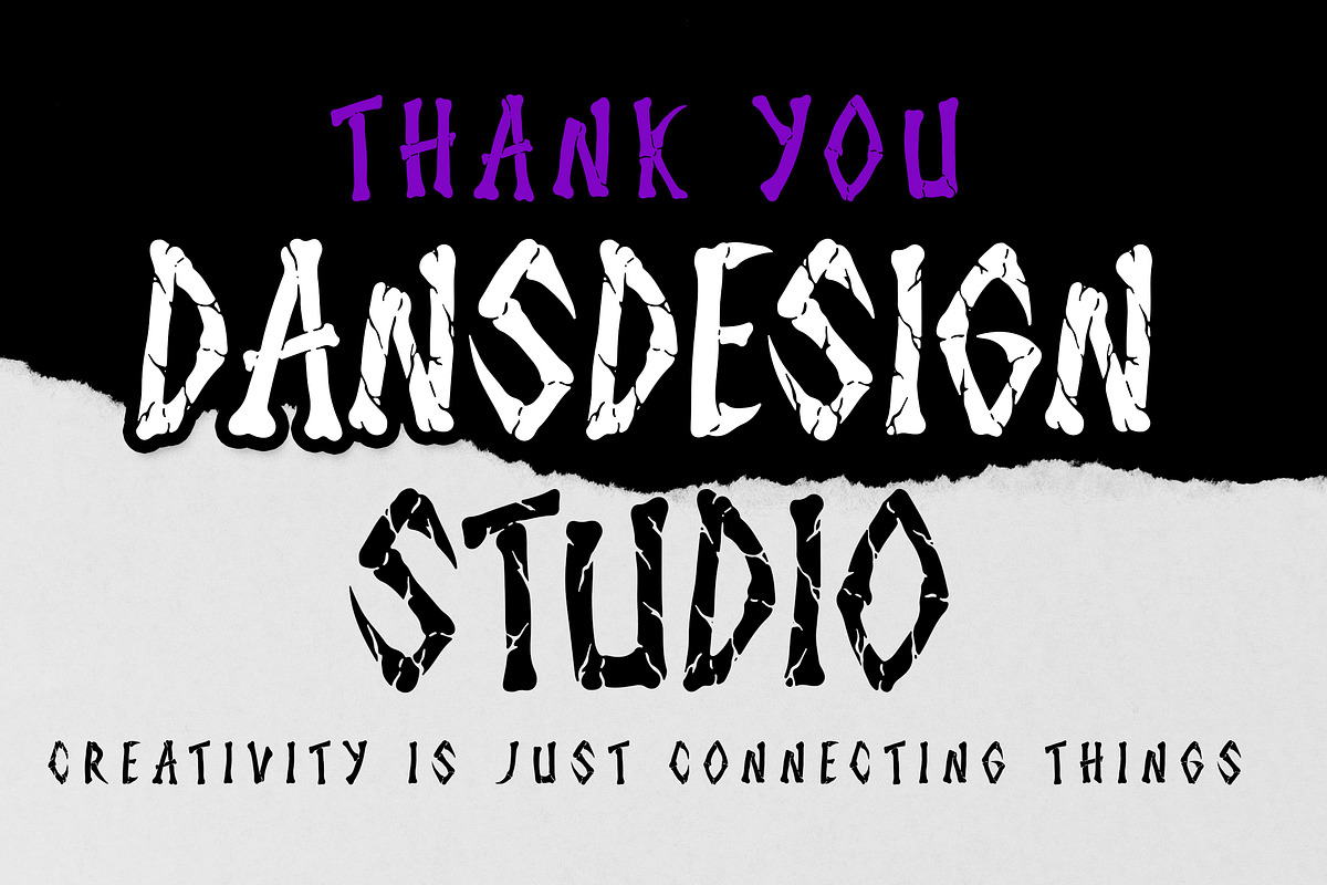 Shock Scream Horror Display Font, a Blackletter Font by dansdesign (Photo 5 of 8)