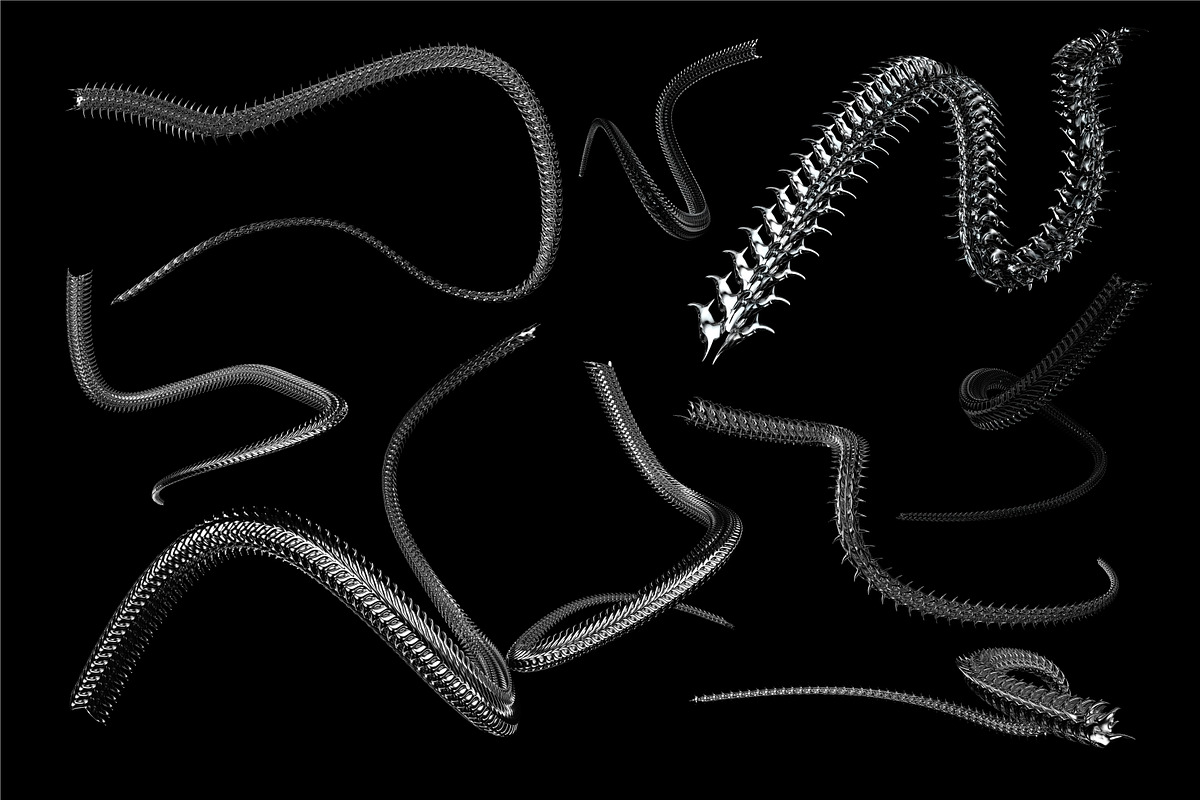 ABSTRACT CHROME 3D SHAPES WITH SPIKE, an Object Graphic by BonkiStudio (Photo 12 of 13)