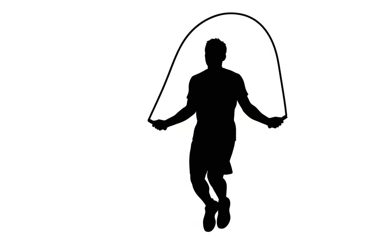 An energetic Jump Rope Silhouette, an Illustration by Amazin_art (Photo 9 of 31)