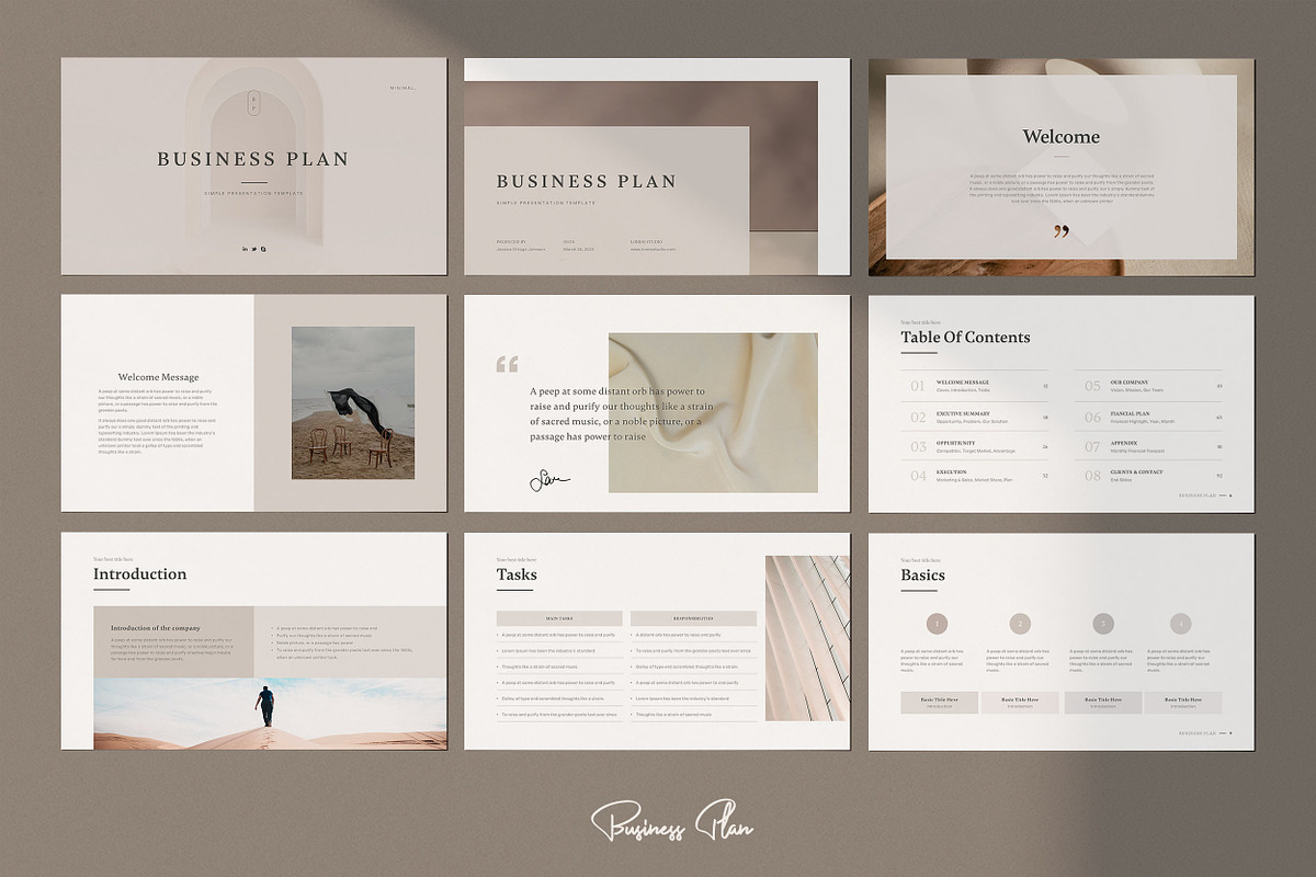 Business Plan Powerpoint Template, a Presentation Template by SlideCo (Photo 5 of 17)