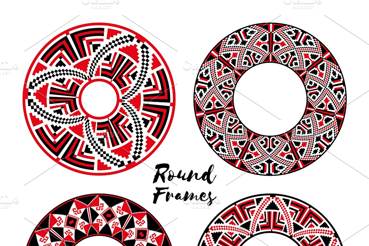 Ukrainian Embroidery: Brushes&Frames, an Object Graphic by MarynArts (Photo 8 of 13)