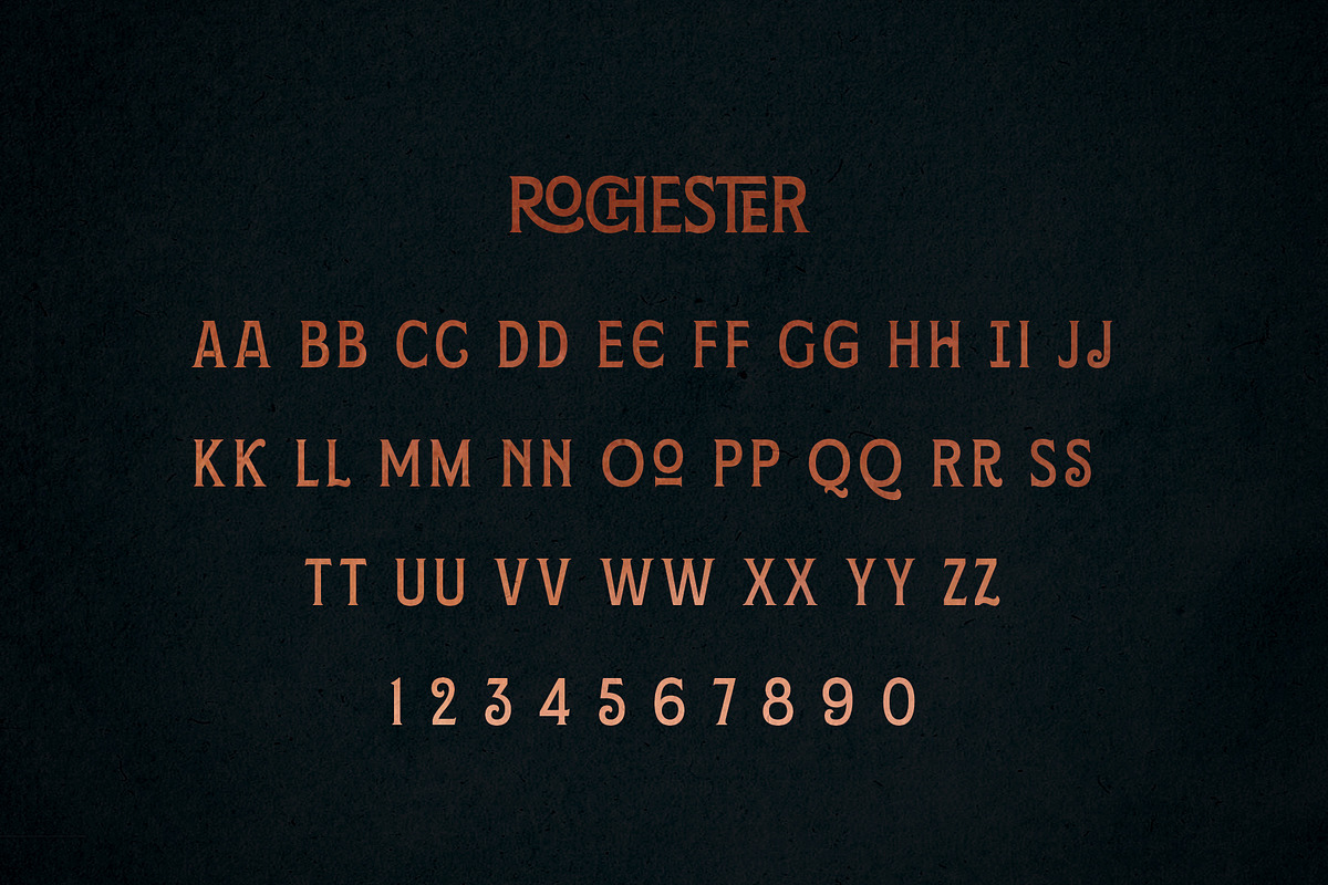 Rochester - with 46 Ligatures, a Serif Font by Hustle Supply Co. (Photo 7 of 7)