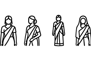 Illustration of women in traditional, an Illustration by ZinetroN
