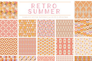 42 Groovy Retro Summer Patterns, a Pattern Graphic by Jennadesigns (Thumbnail 6 of 21)