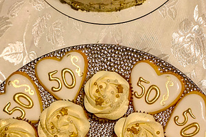 Birthday sweet table in high angle view, a Food & Drink Photo by DanFLCreativo