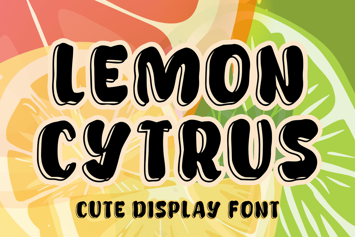 Lemon Cytrus, a Slab Serif Font by Limited.studio (Photo 1 of 6)