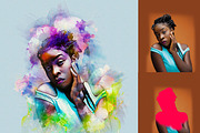Watercolor Portrait Art, an Action Add-On by MRI STUDIO (Thumbnail 2 of 15)
