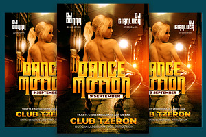Dancemotion Club Flyer, a Flyer Template by Art and Flyers