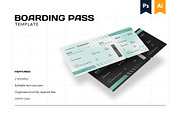 Boarding Pass - Mondok 1, a Print Template by Themes Awesome (Thumbnail 1 of 3)