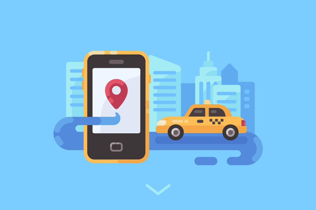 Taxi service illustration set, a Technology Illustration by Ivan Dubovik (Photo 4 of 6)