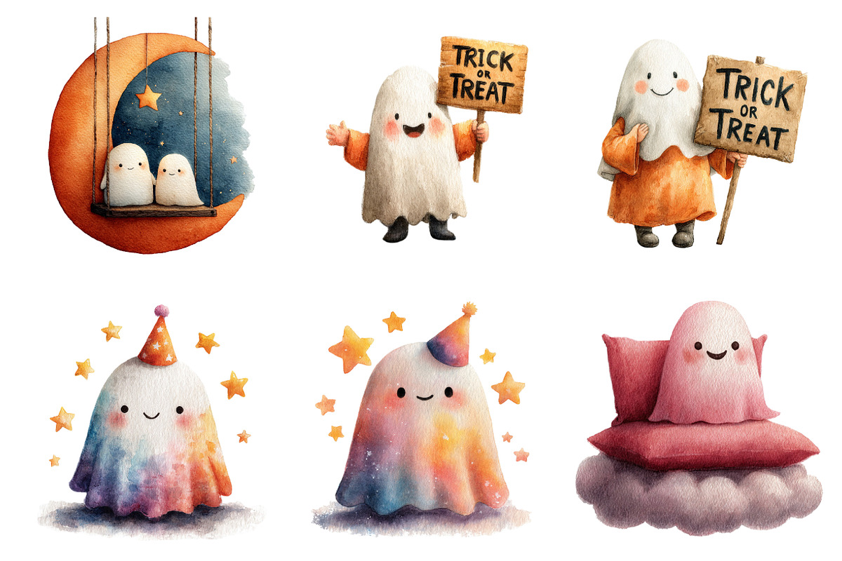 Halloween Ghost Png Halloween, an Illustration by SinaCreation (Photo 5 of 7)