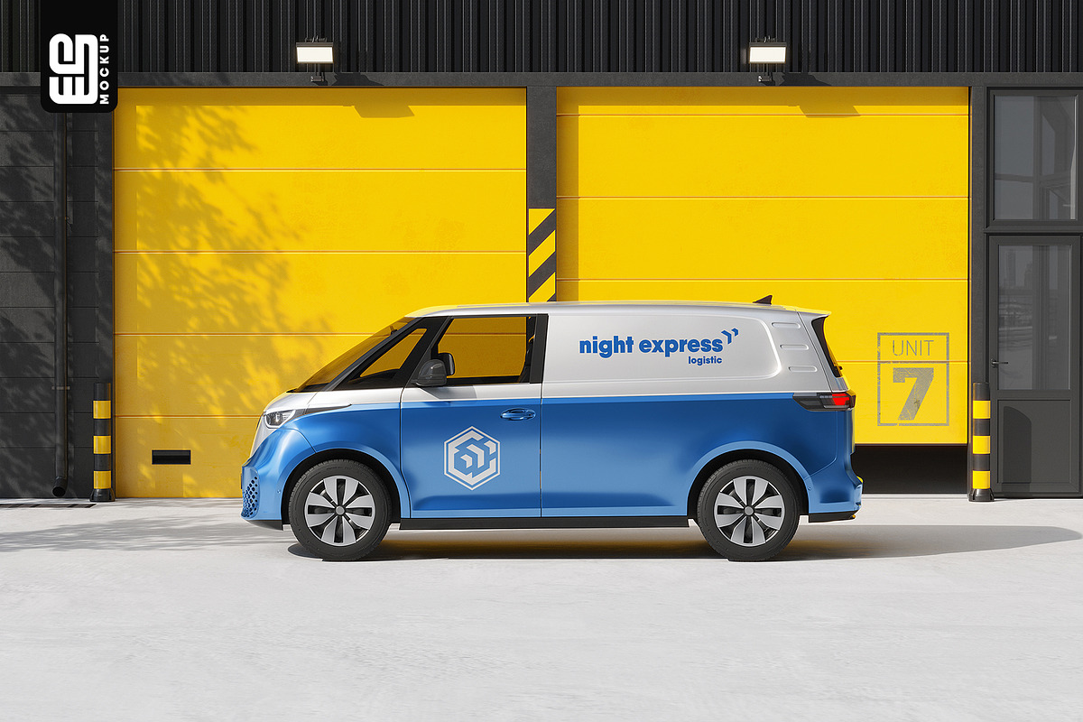 Electric Van Branding Mockup, an Advertising Mockup by SD Mockup (Photo 2 of 4)