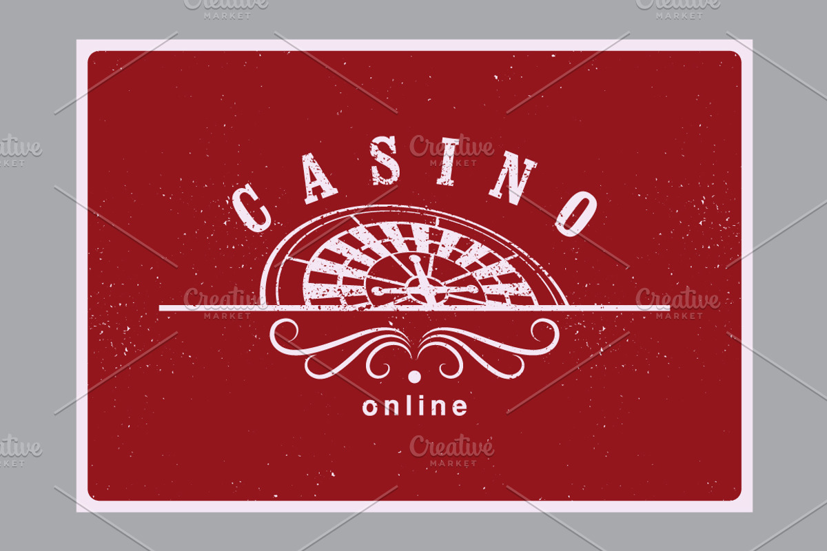 Casino vintage grunge posters., a Decorative Illustration by PoPaShop (Photo 6 of 11)