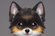 Procreate Cute Chibi Dogs Stamps, a Brush Add-On by OneBerryCreations (Thumbnail 2 of 9)