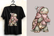 Whimsical Valentine Turtle Clipart S, an Illustration by SVGArt (Thumbnail 4 of 7)