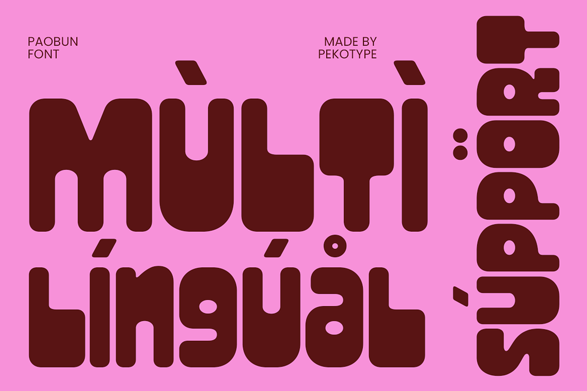 Paobun - Bold Food Branding Font, a Sans Serif Font by Pekotype (Photo 5 of 15)