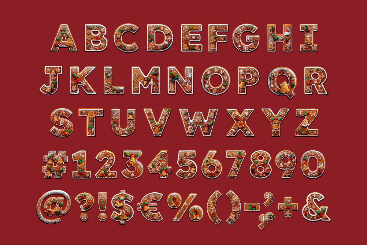Gingerbread Dreams Font, a Sans Serif Font by Handmadefont (Photo 2 of 14)
