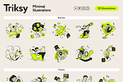 Triksy MinimaI Illustrations, an Empty State Illustration by Welovegraphics (Thumbnail 7 of 7)