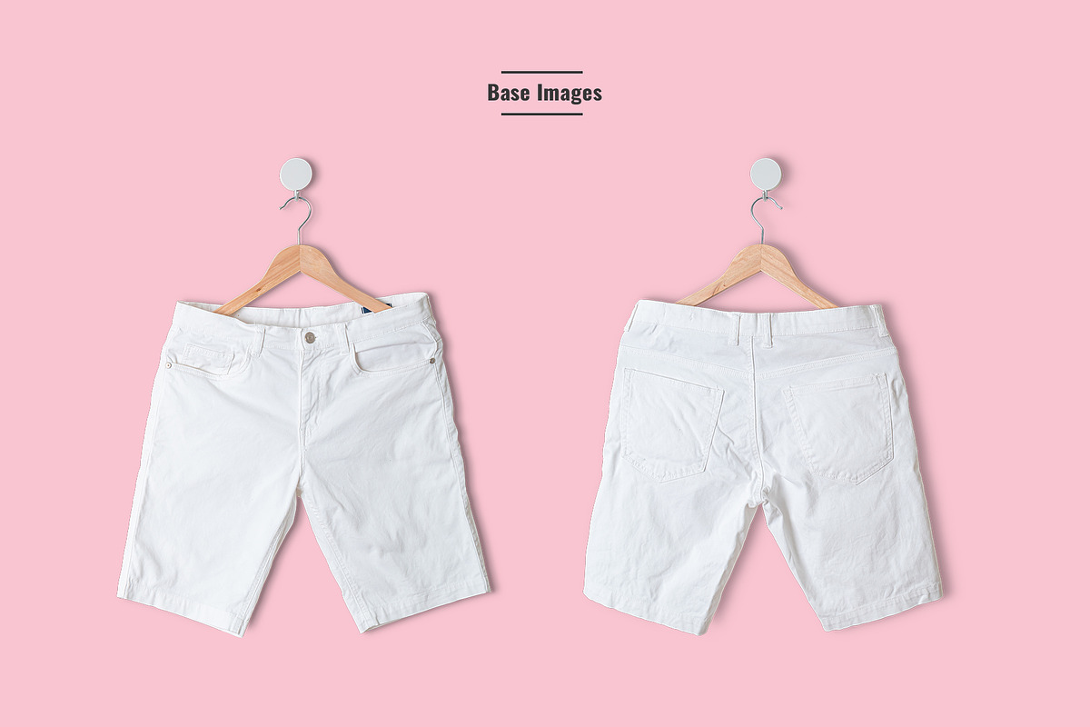 Female Cargo Short Pants Mockup, a Bottom Mockup by Designertale (Photo 6 of 6)