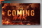 Coming War YouTube Video Thumbnail, a Social Media Template by SeraphimChris (Thumbnail 1 of 3)