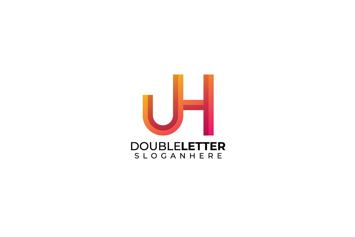 Initial Letter UH Logo Minimal, a Branding & Logo Template by OmerStudio
