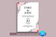 Wedding Invitation Canva Template, a Card Template by M9 Design (Thumbnail 2 of 5)