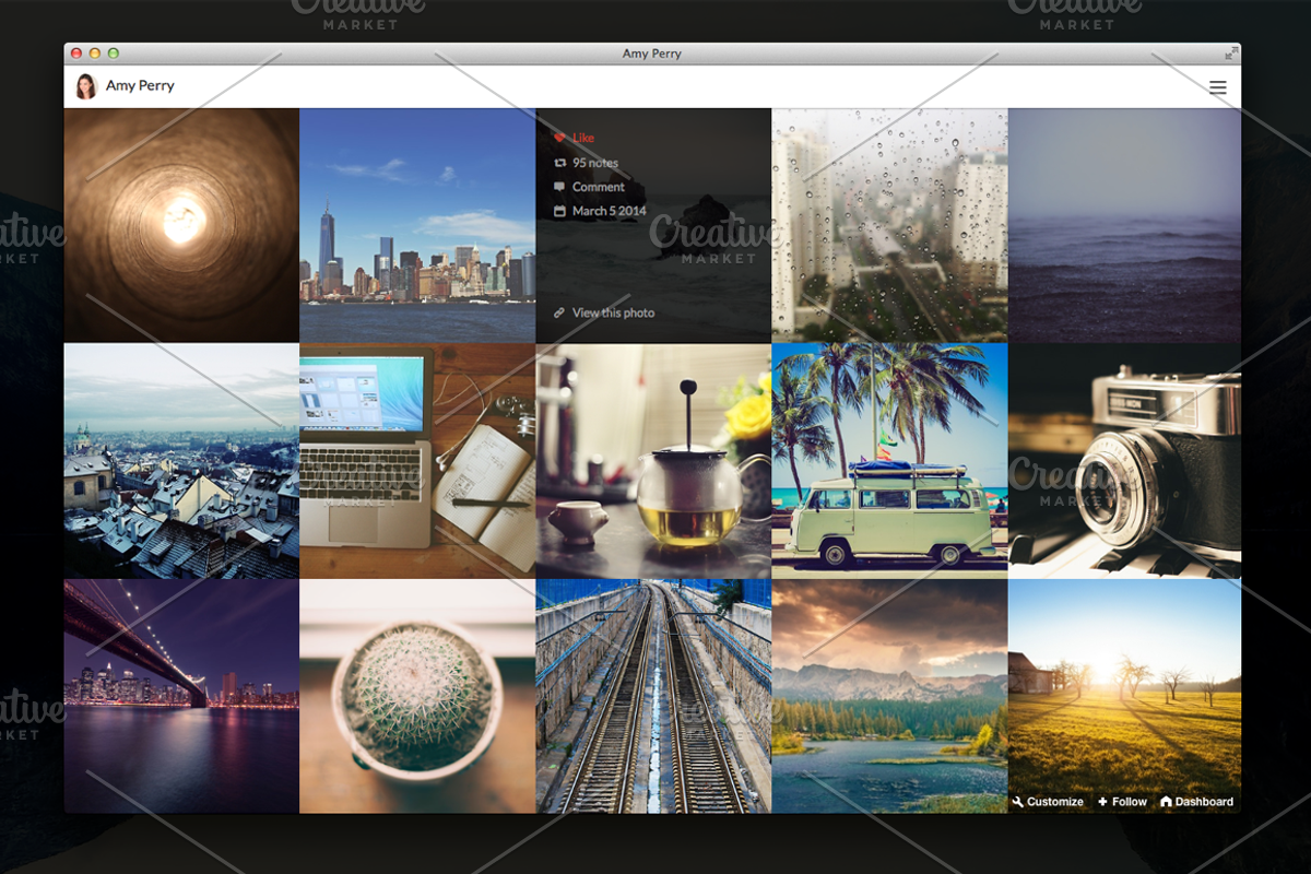 Photocube Tumblr Theme, a Websites & App Template by Vietism (Photo 2 of 3)
