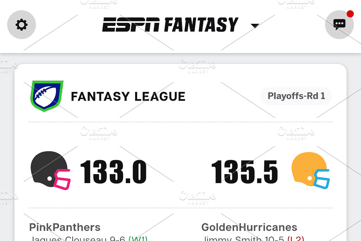 Custom Fantasy Football Helmet Icons, a Solid Icon by Nickosuave (Photo 5 of 14)