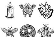 Line Art Magic Elements Clipart, an Object Illustration by Design Scotch (Thumbnail 2 of 8)