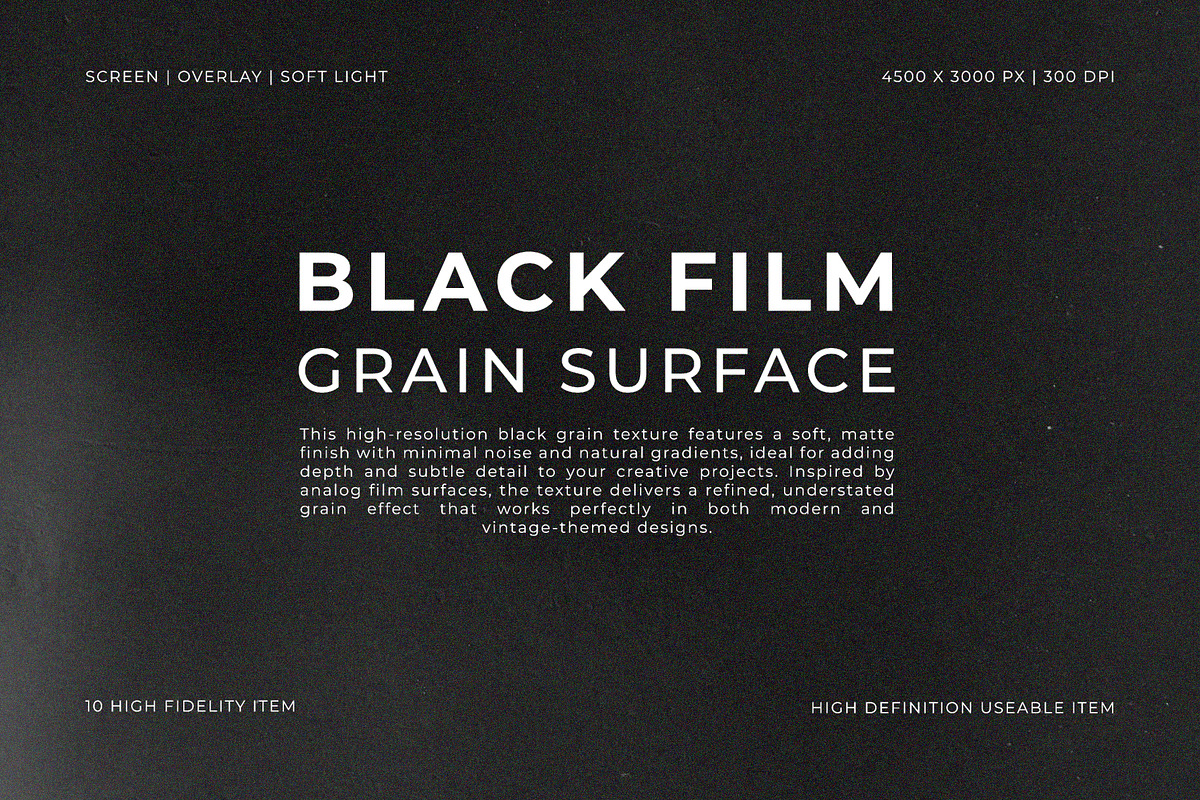 Black Film Grain Surface, a Background Graphic by Pitchlook.Studio (Photo 1 of 2)