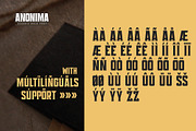 ANONIMA - Classic Bold Font, a Sans Serif Font by Gassstype (Thumbnail 9 of 10)