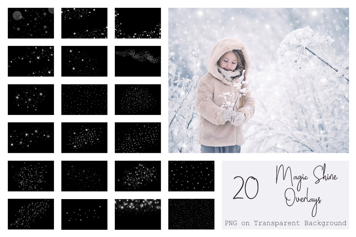 30 Magic Winter Shine Overlays PNG, a Texture Graphic by LovePhotoMoment (Photo 11 of 12)