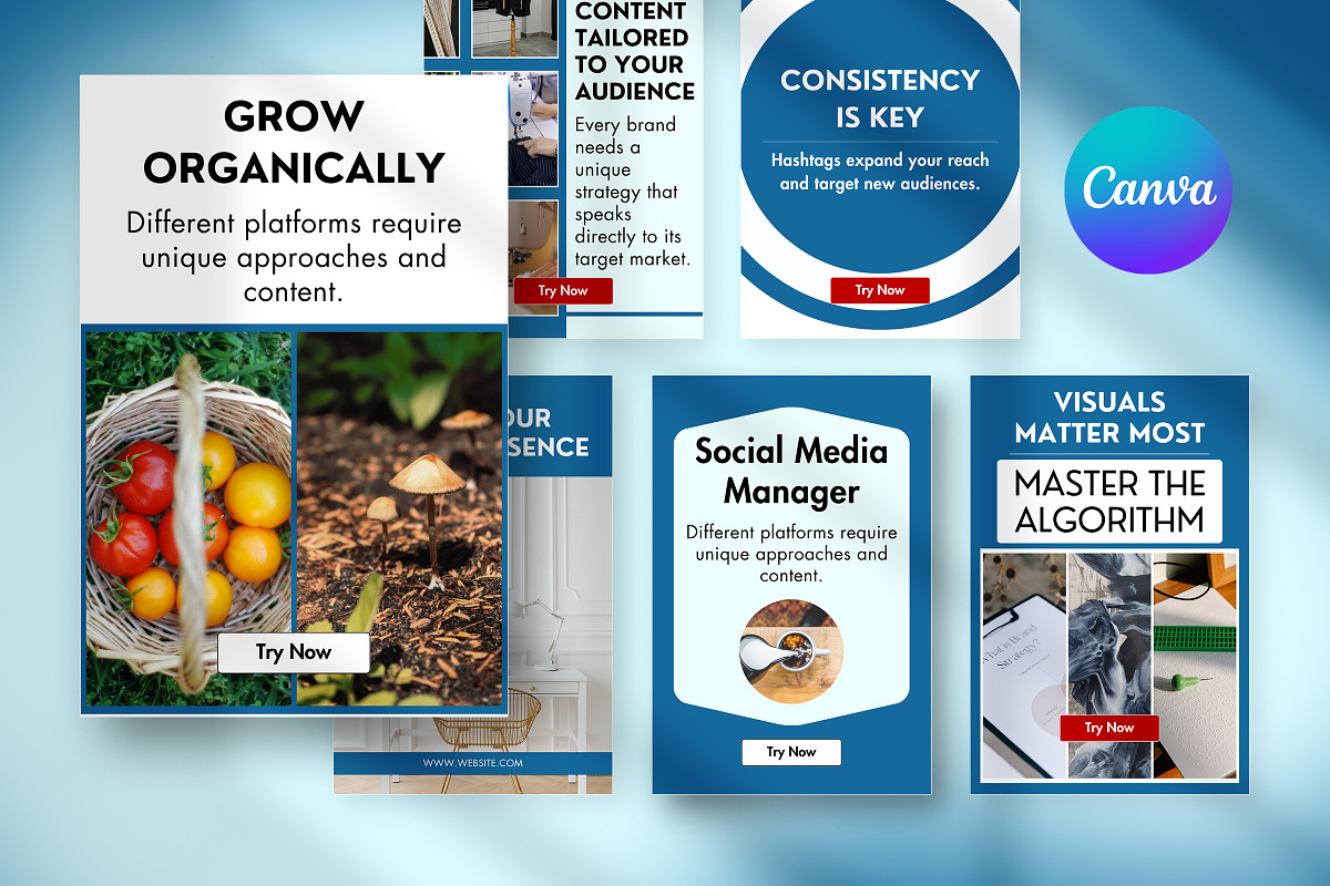 Social Media Pinterest Template preview 3