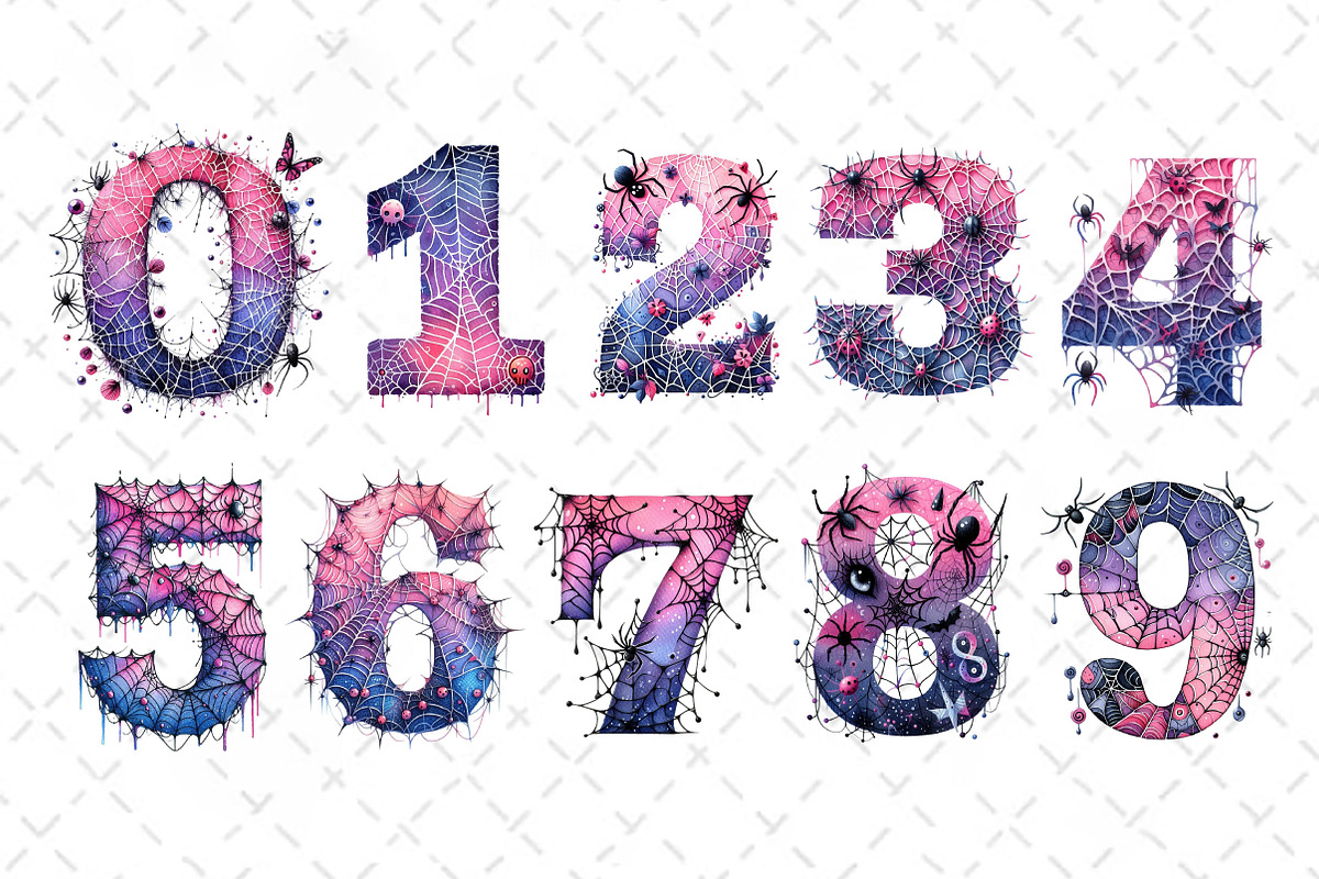 Spiderweb Doodle Letters Sublimation, a Work Illustration by Dream Creation (Photo 2 of 6)